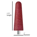 A003 Red taper, size 2-3/4 inches length and 1 inch diameter