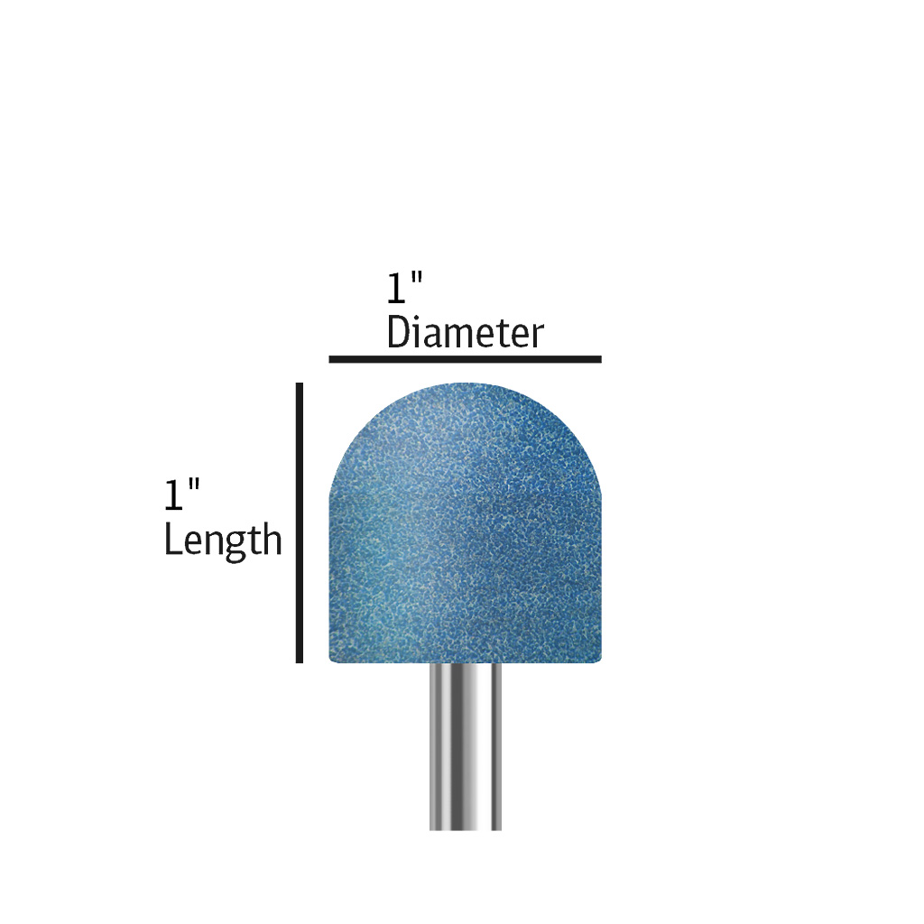 A021 Blue size 1 inch length and diameter with round top