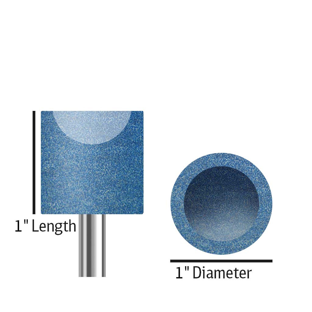 A038 Blue cylinder size 1 inch length and diameter