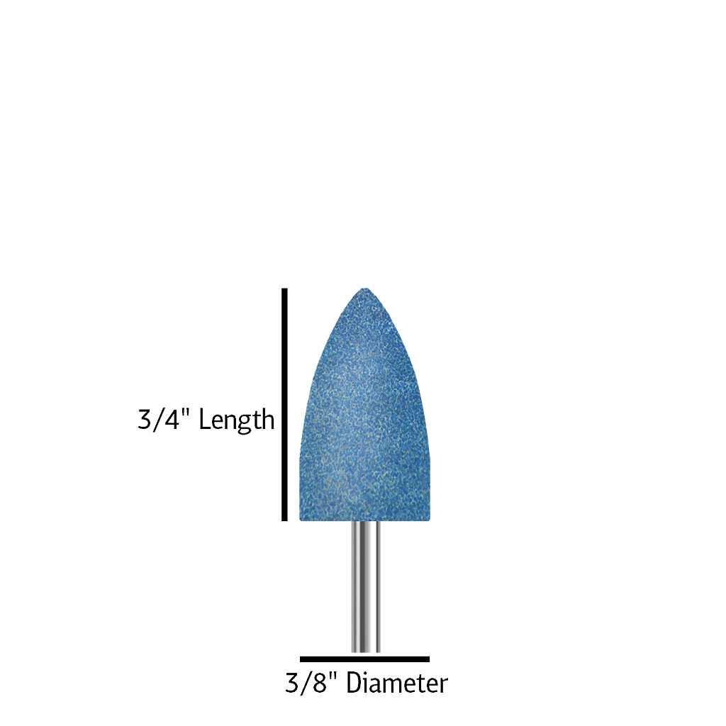 B052 Blue cone size 3/4 inch length and 3/8 inch diameter