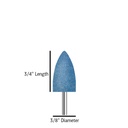 B052 Blue cone size 3/4 inch length and 3/8 inch diameter