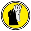 Circular image of gloves