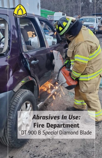 Abrasives in use: fire department