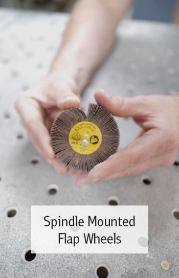 Spindle mounted flap wheels