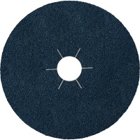Dark blue sandpaper disc with center hole