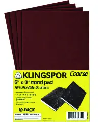 Sandpaper product with coarse grit