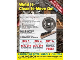 Wire Wheel Promotion: No Slag Left Behind