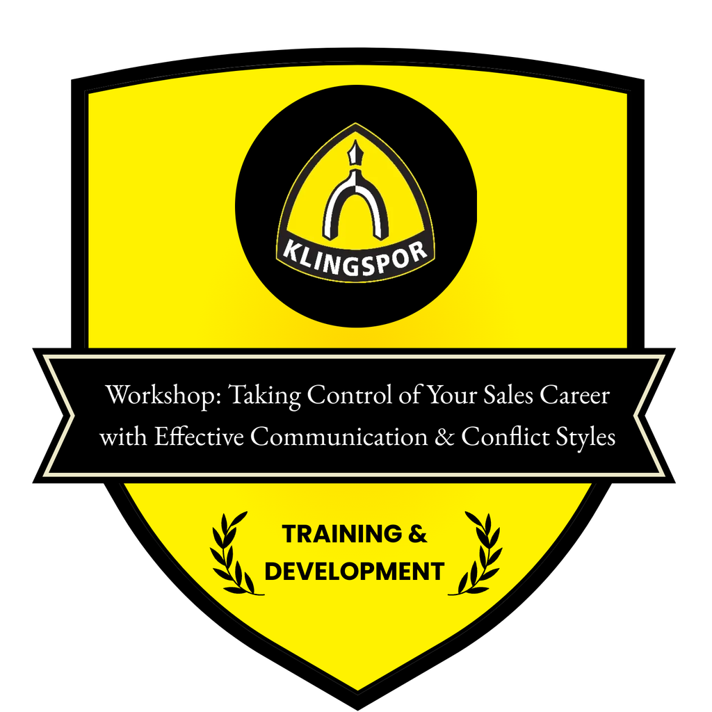Workshop: Taking Control of Your Sales Career with Effective Communication & Conflict Styles with Dr. Fong-Olivares