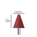 A002 Red cone, size 1-1/4 inches length and 1 inch diameter