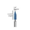 A015 Blue pointed cone, size 1-1/16 inch length and 1/4 inch diameter
