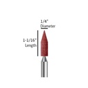 A015 Red pointed cone, 1-1/16 inch length and 1/4 inch diameter