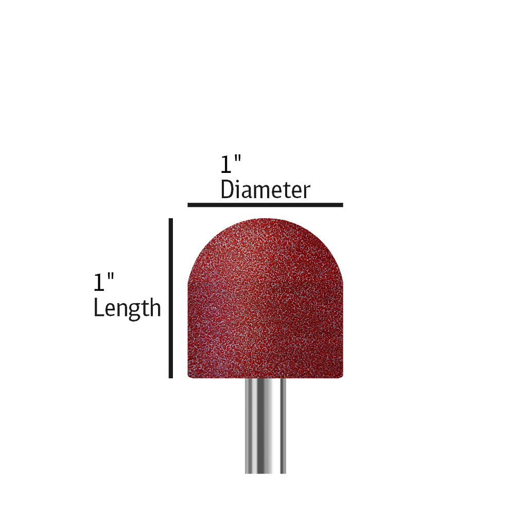 A021 Red size 1 inch length and diameter with round top