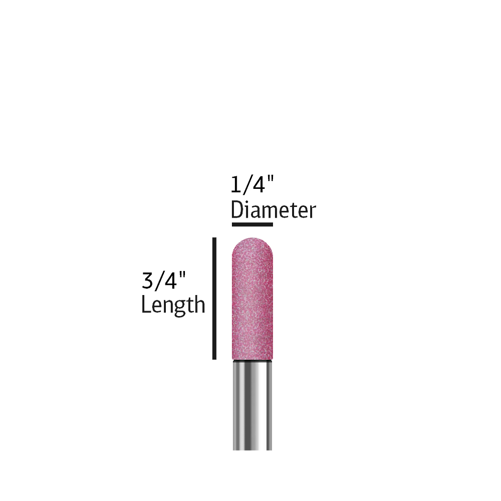 A024 Pink size 3/4 inch length and 1/4 inch diameter with round top