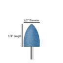B042 Blue cone size 3/4 inch length and 1/2 inch diameter
